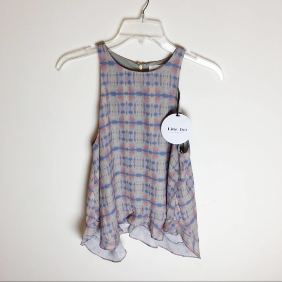 NWT LINE & DOT Sleeveless Flowy Top - Picture 1 of 6